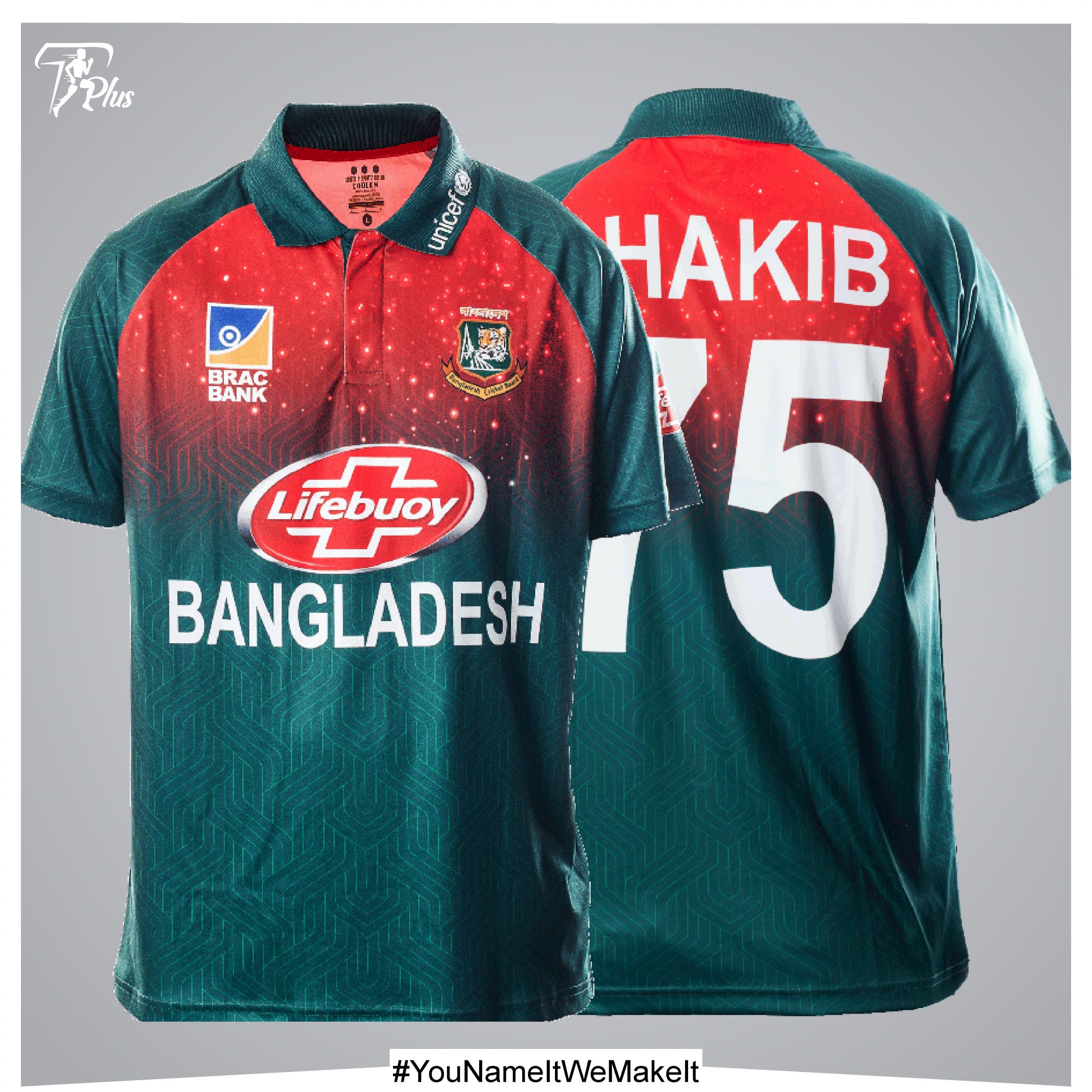 Bangladesh Cricket Team Practice Jersey Half Sleeve