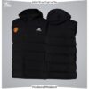 Manchester United adidas Helionic Gilet - Black - Mens - micro twill fabric with qulting